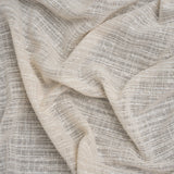 Slubbed Double Wide Drapery Sheers Woven Fabric - Ecru - British Imported