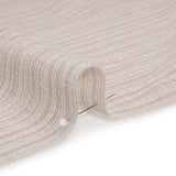 Slubbed Double Wide Drapery Sheers Woven Fabric - Flax - British Imported