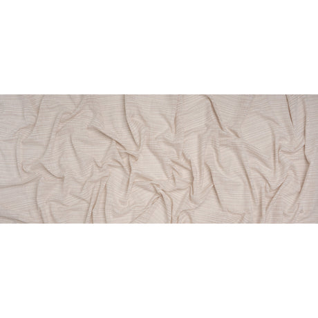 Slubbed Double Wide Drapery Sheers Woven Fabric - Flax - British Imported