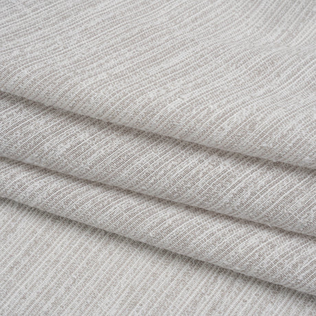 Slubbed Double Wide Drapery Sheers Woven Fabric - Pebble - British Imported