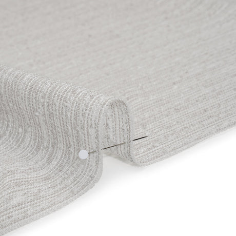 Slubbed Double Wide Drapery Sheers Woven Fabric - Pebble - British Imported
