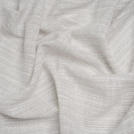 Slubbed Double Wide Drapery Sheers Woven Fabric - Pebble - British Imported