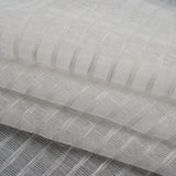 Double Wide Drapery Sheers Woven Fabric - Pebble Textured Checks - British Imported