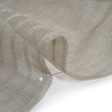 Double Wide Drapery Sheers Woven Fabric - Smoke Textured Checks - British Imported