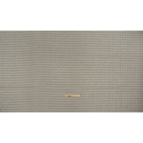 Double Wide Drapery Sheers Woven Fabric - Smoke Textured Checks - British Imported