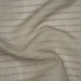 Double Wide Drapery Sheers Woven Fabric - Smoke Textured Checks - British Imported