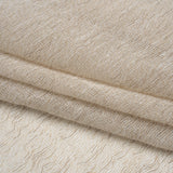 Wrinkled Look Loosely Woven Double Wide Drapery Sheers Fabric - Parchment - British Imported