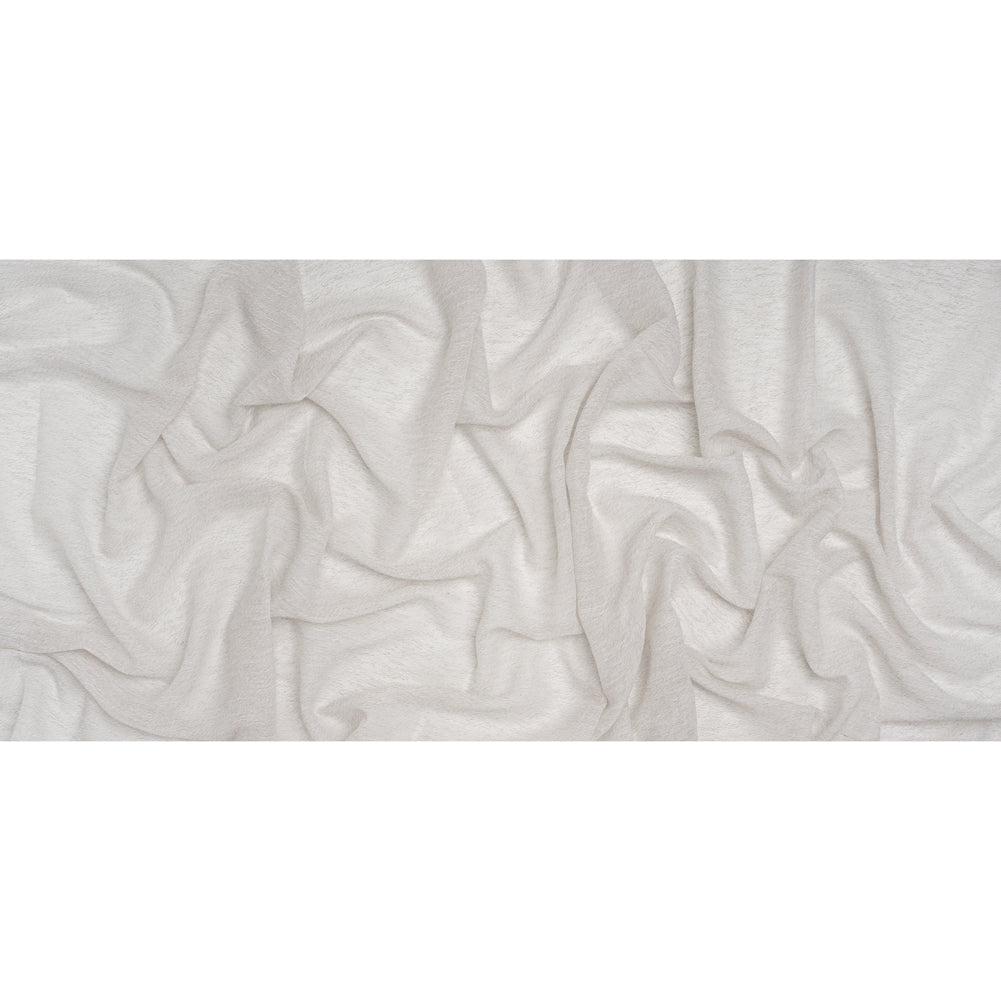 Wrinkled Look Loosely Woven Double Wide Drapery Sheers Fabric - Pebble - British Imported