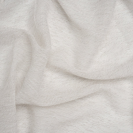 Wrinkled Look Loosely Woven Double Wide Drapery Sheers Fabric - Pebble - British Imported