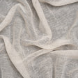 Wrinkled Look Loosely Woven Double Wide Drapery Sheers Fabric - Sand - British Imported