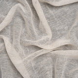 Wrinkled Look Loosely Woven Double Wide Drapery Sheers Fabric - Sand - British Imported