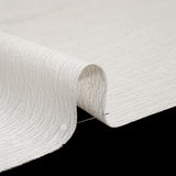 Corded Double Wide Drapery Sheers Fabric - Ecru Abstract Texture - British Imported