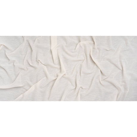 Corded Double Wide Drapery Sheers Fabric - Ecru Abstract Texture - British Imported