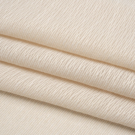 Corded Double Wide Drapery Sheers Fabric - Sand Abstract Texture - British Imported