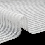 Slubbed Double Wide Drapery Sheers Woven - Chalk Sheer Stripes - British Imported