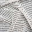 Slubbed Double Wide Drapery Sheers Woven - Chalk Sheer Stripes - British Imported