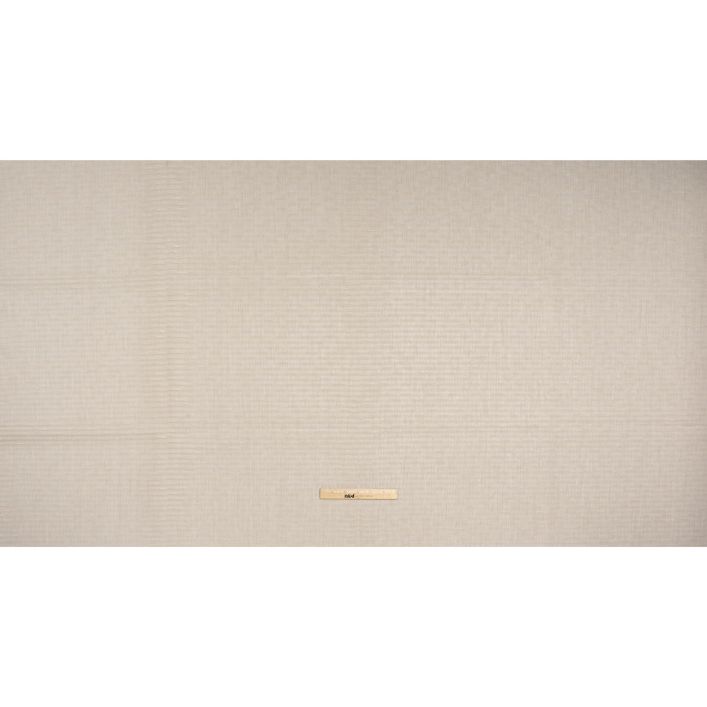 Slubbed Double Wide Drapery Sheers Woven - Smoke Sheer Stripes - British Imported