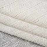 Creped Gauzy Double Wide Drapery Sheers Fabric - Driftwood Slubbed Stripes - British Imported