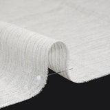 Creped Gauzy Double Wide Drapery Sheers Fabric - Driftwood Slubbed Stripes - British Imported