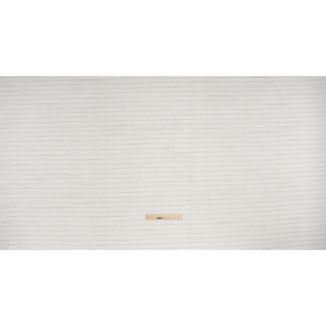 Creped Gauzy Double Wide Drapery Sheers Fabric - Driftwood Slubbed Stripes - British Imported