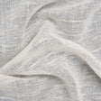 Creped Gauzy Double Wide Drapery Sheers Fabric - Driftwood Slubbed Stripes - British Imported