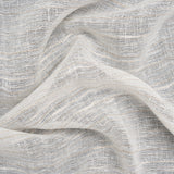 Creped Gauzy Double Wide Drapery Sheers Fabric - Driftwood Slubbed Stripes - British Imported