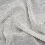 Creped Gauzy Double Wide Drapery Sheers Fabric - Pebble Slubbed Stripes - British Imported