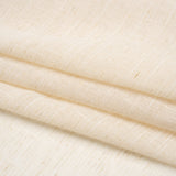 Slubbed Cotton and Linen Double Wide Drapery Sheers Fabric - Flax Heathered - British Imported