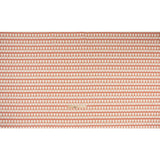 Cotton and Linen Canvas Print - Raspberry Geometric Block Stripes - British Imported