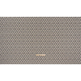 Cotton and Linen Canvas Print - Charcoal Rows of Diamonds - British Imported
