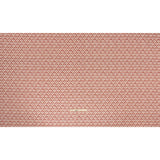 Cotton and Linen Canvas Print - Raspberry Rows of Diamonds - British Imported