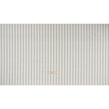 Cotton and Linen Canvas Print - Indigo Stripes and Dots - British Imported