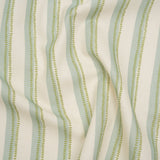 Cotton and Linen Canvas Print - Opal Stripes and Dots - British Imported