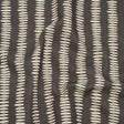 Cotton and Linen Canvas Print - Charcoal Dash and Dot Stripes - British Imported