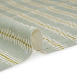 Cotton and Linen Canvas Print - Opal Dash and Dot Stripes - British Imported