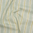 Cotton and Linen Canvas Print - Opal Dash and Dot Stripes - British Imported