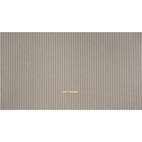 Polyester and Cotton Herringbone Twill - Charcoal Stripes - British Imported