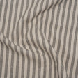 Polyester and Cotton Herringbone Twill - Charcoal Stripes - British Imported