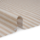 Polyester and Cotton Herringbone Twill - Dusky Pink Stripes - British Imported