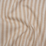 Polyester and Cotton Herringbone Twill - Dusky Pink Stripes - British Imported