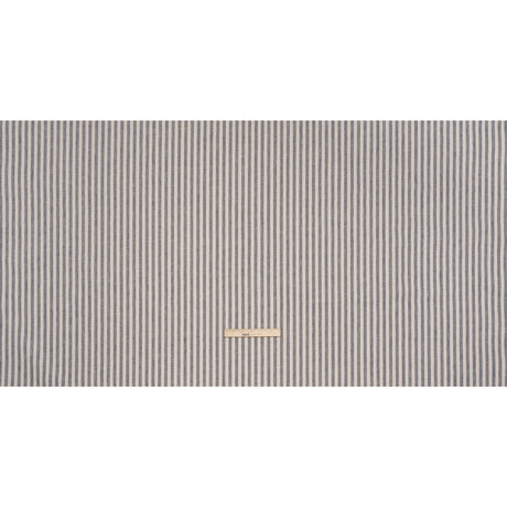 Polyester and Cotton Herringbone Twill - Indigo Stripes - British Imported