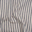 Polyester and Cotton Herringbone Twill - Indigo Stripes - British Imported