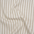 Polyester and Cotton Herringbone Twill - Natural Stripes - British Imported