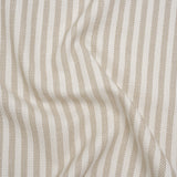 Polyester and Cotton Herringbone Twill - Natural Stripes - British Imported