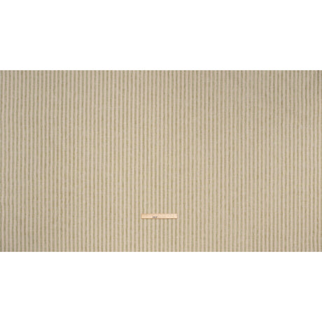 Polyester and Cotton Herringbone Twill - Olive Stripes - British Imported