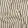 Polyester and Cotton Herringbone Twill - Sage Stripes - British Imported