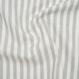 Polyester and Cotton Herringbone Twill - Seafoam Stripes - British Imported