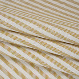 Polyester and Cotton Herringbone Twill - Sunflower Stripes - British Imported