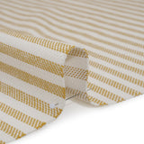Polyester and Cotton Herringbone Twill - Sunflower Stripes - British Imported