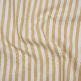 Polyester and Cotton Herringbone Twill - Sunflower Stripes - British Imported